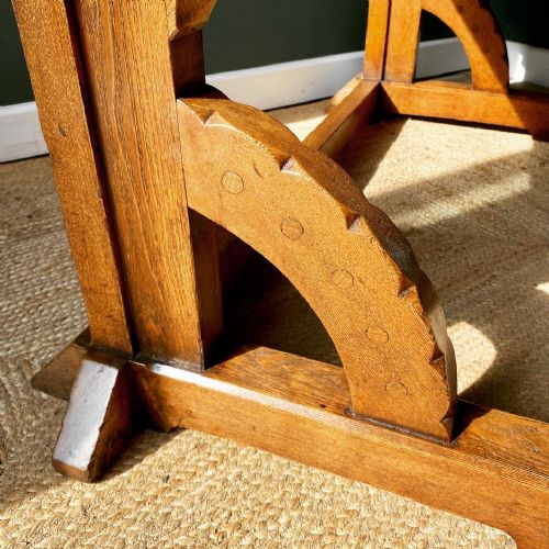 19TH CENTURY GOTHIC REVIVAL WRITING SIDE TABLE - ADDITIONAL PHOTO 6