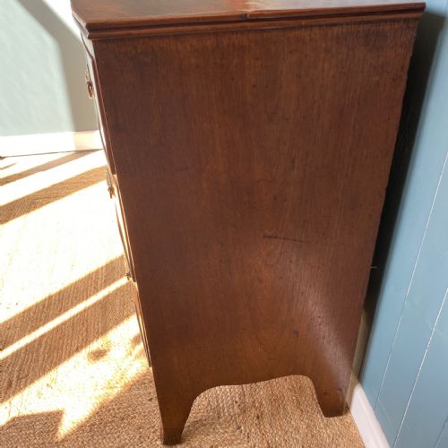 REGENCY MAHOGANY BOW FRONT CHEST OF DRAWERS - ADDITIONAL PHOTO 2