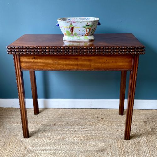 GEORGIAN MAHOGANY TEA CARD TABLE - ADDITIONAL PHOTO 1