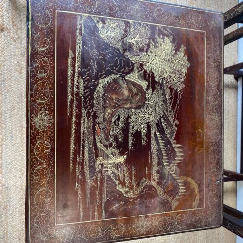 EDWARDIAN CHINOISERIE NEST OF FOUR TABLES - ADDITIONAL PHOTO 6