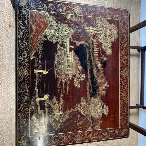 EDWARDIAN CHINOISERIE NEST OF FOUR TABLES - ADDITIONAL PHOTO 7