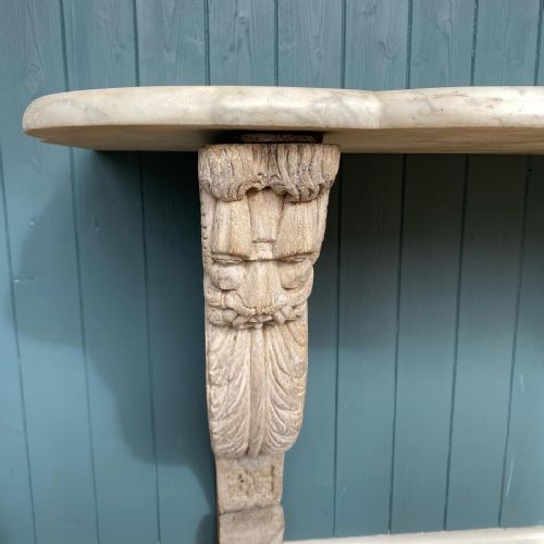 MARBLE TOPPED CONSOLE TABLE - ADDITIONAL PHOTO 5
