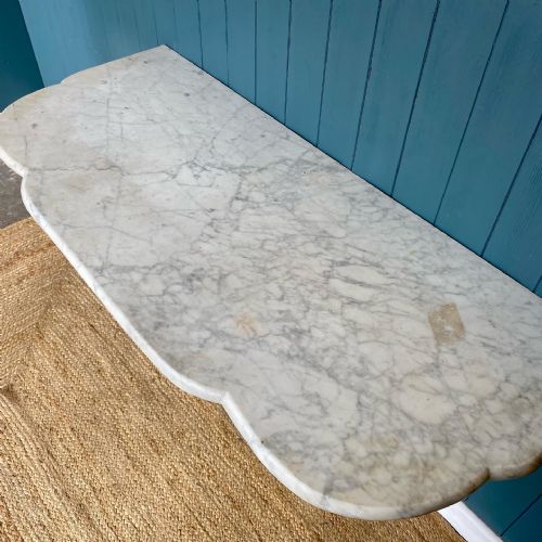 MARBLE TOPPED CONSOLE TABLE - ADDITIONAL PHOTO 6