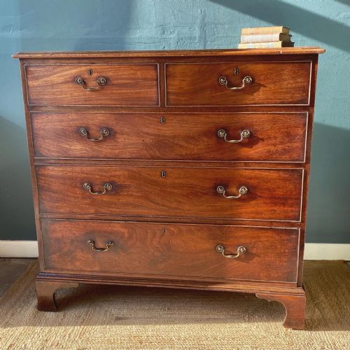 georgian mahogany chest of drawers - CATEGORY: ANTIQUE CHEST OF DRAWERS - DATED GEORGIAN