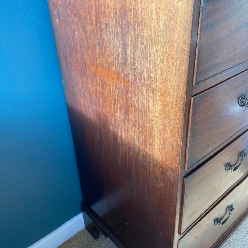 GEORGIAN MAHOGANY CHEST OF DRAWERS - ADDITIONAL PHOTO 6