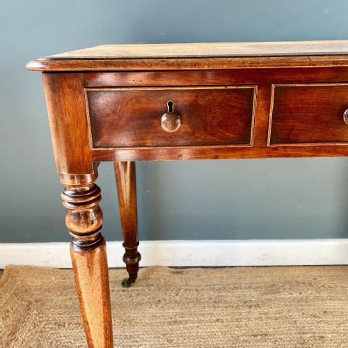 19TH CENTURY MAHOGANY WRITING SIDE TABLE - ADDITIONAL PHOTO 1