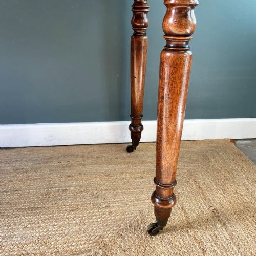 19TH CENTURY MAHOGANY WRITING SIDE TABLE - ADDITIONAL PHOTO 4
