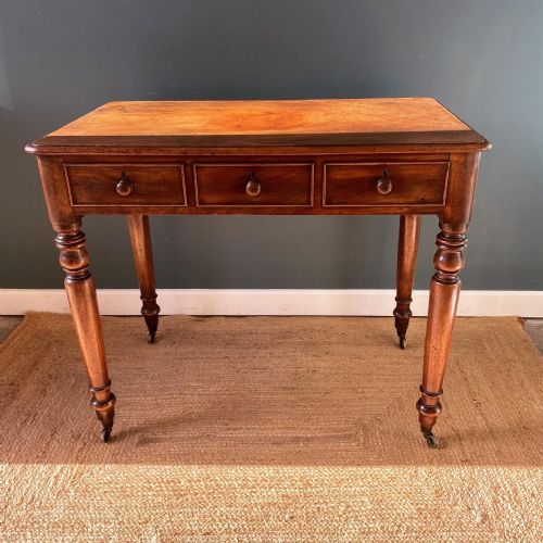 19TH CENTURY MAHOGANY WRITING SIDE TABLE - ADDITIONAL PHOTO 7