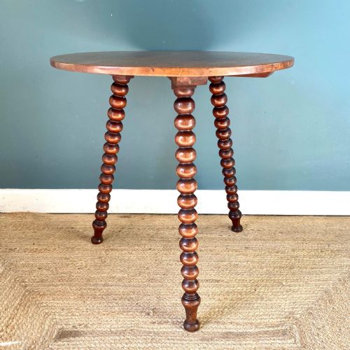 19TH CENTURY WALNUT BOBBIN TABLE - ADDITIONAL PHOTO 2