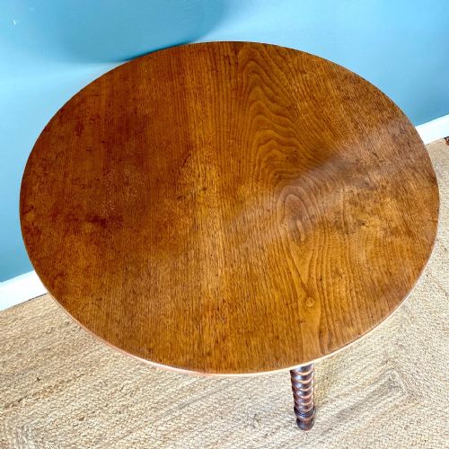 19TH CENTURY WALNUT BOBBIN TABLE - ADDITIONAL PHOTO 3