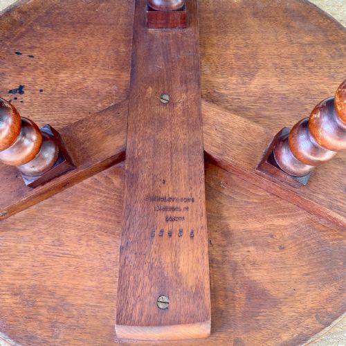 19TH CENTURY WALNUT BOBBIN TABLE - ADDITIONAL PHOTO 5