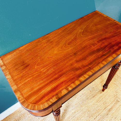 19TH CENTURY MAHOGANY TEA TABLE - ADDITIONAL PHOTO 6