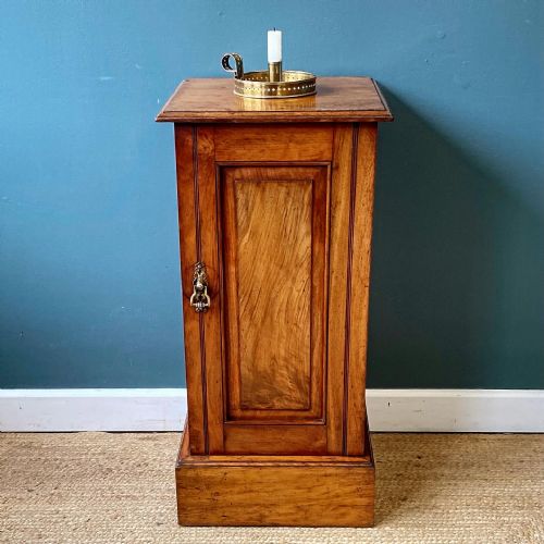 19TH CENTURY WALNUT POT CUPBOARD - ADDITIONAL PHOTO 1