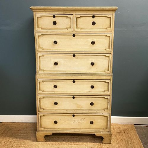 19TH CENTURY PAINTED MAHOGANY CHEST IN CHEST - ADDITIONAL PHOTO 1