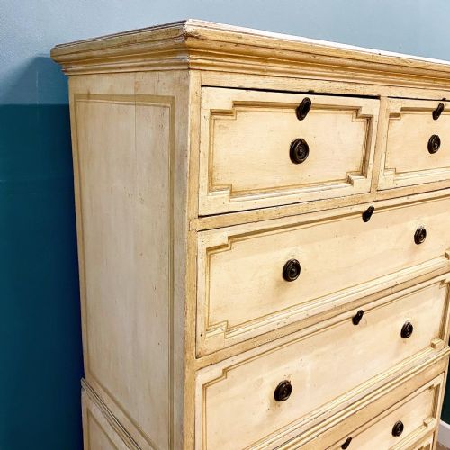 19TH CENTURY PAINTED MAHOGANY CHEST IN CHEST - ADDITIONAL PHOTO 2