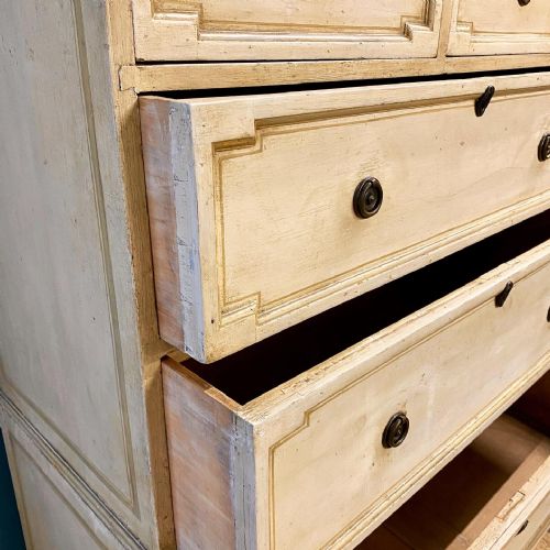 19TH CENTURY PAINTED MAHOGANY CHEST IN CHEST - ADDITIONAL PHOTO 6