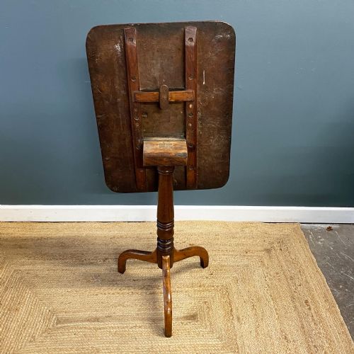 19TH CENTURY BURR ELM TILT TOP TABLE - ADDITIONAL PHOTO 3
