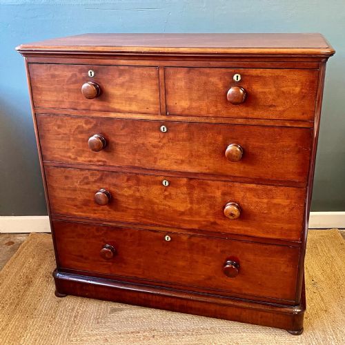 19TH CENTURY MAHOGANY CHEST OF DRAWERS - ADDITIONAL PHOTO 1
