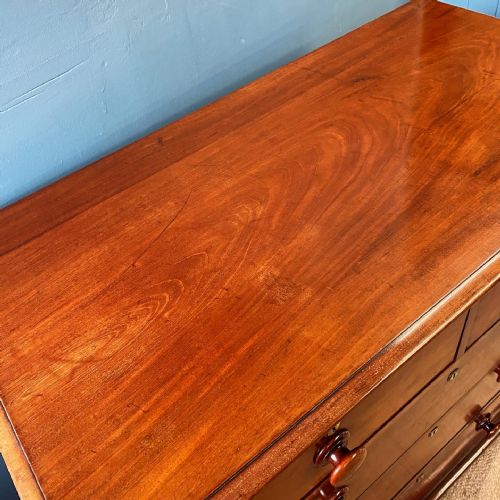 19TH CENTURY MAHOGANY CHEST OF DRAWERS - ADDITIONAL PHOTO 6