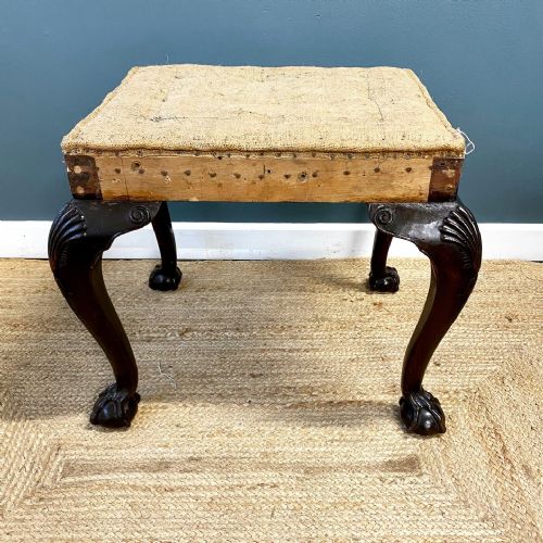 19TH CENTURY MAHOGANY STOOL - ADDITIONAL PHOTO 1