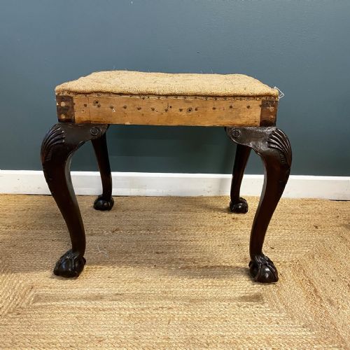 19TH CENTURY MAHOGANY STOOL - ADDITIONAL PHOTO 2
