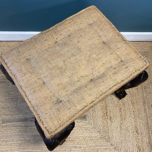 19TH CENTURY MAHOGANY STOOL - ADDITIONAL PHOTO 3