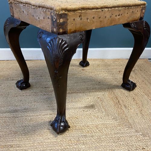 19TH CENTURY MAHOGANY STOOL - ADDITIONAL PHOTO 7
