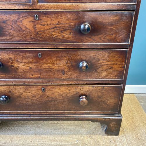 GEORGIAN OAK CHEST OF DRAWERS - ADDITIONAL PHOTO 4