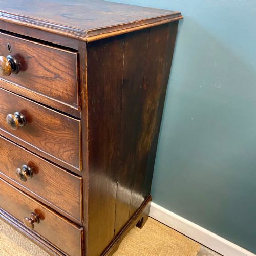 GEORGIAN OAK CHEST OF DRAWERS - ADDITIONAL PHOTO 7