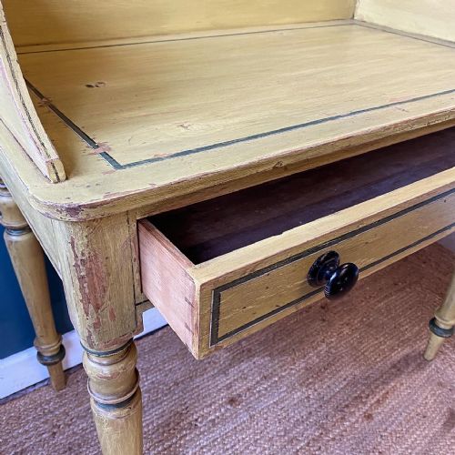 19TH CENTURY PAINTED WASHSTAND SIDE TABLE - ADDITIONAL PHOTO 3