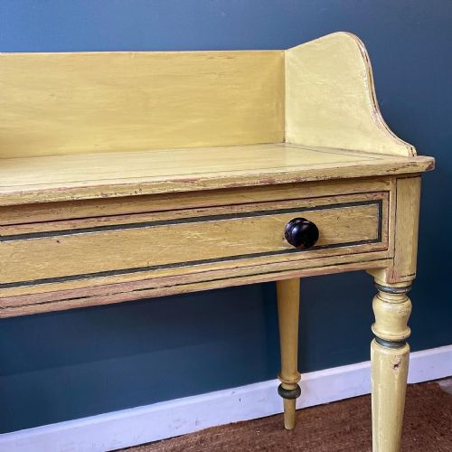 19TH CENTURY PAINTED WASHSTAND SIDE TABLE - ADDITIONAL PHOTO 4
