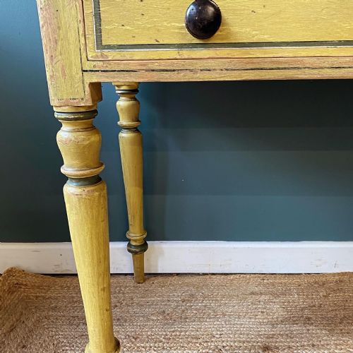 19TH CENTURY PAINTED WASHSTAND SIDE TABLE - ADDITIONAL PHOTO 5
