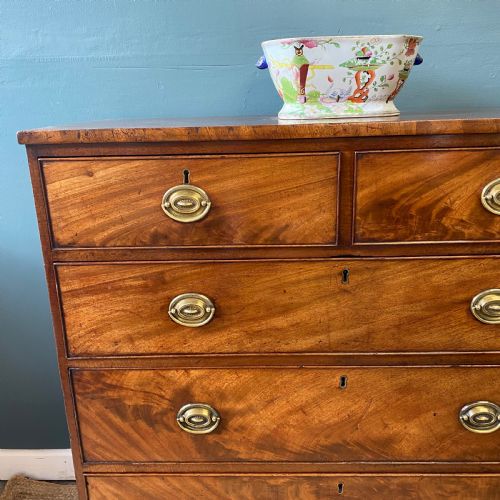 19TH CENTURY MAHOGANY CHEST OF DRAWERS - ADDITIONAL PHOTO 2