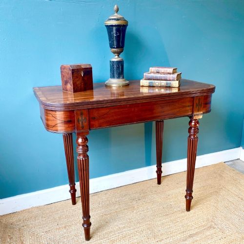 EARLY 19TH CENTURY MAHOGANY TEA TABLE - ADDITIONAL PHOTO 1
