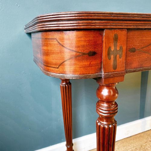 EARLY 19TH CENTURY MAHOGANY TEA TABLE - ADDITIONAL PHOTO 2