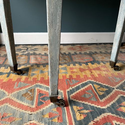 GEORGIAN DEMI LUNE PAIR OF TABLES - ADDITIONAL PHOTO 8
