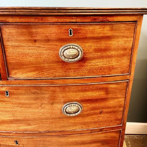 REGENCY BOW FRONT CHEST OF DRAWERS - ADDITIONAL PHOTO 3