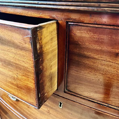REGENCY BOW FRONT CHEST OF DRAWERS - ADDITIONAL PHOTO 4