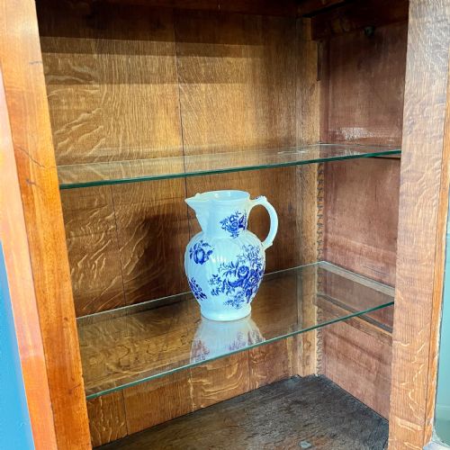 19TH CENTURY MAHOGANY GLAZED CUPBOARD - ADDITIONAL PHOTO 10