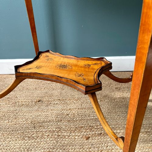 19TH CENTURY SATINWOOD BIJOUTERIE TABLE - ADDITIONAL PHOTO 5