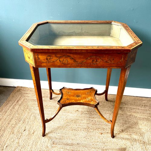 19TH CENTURY SATINWOOD BIJOUTERIE TABLE - ADDITIONAL PHOTO 8