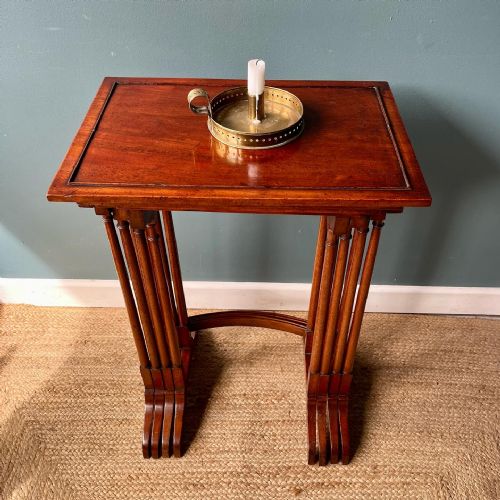 MAHOGANY NEST OF FOUR TABLES - ADDITIONAL PHOTO 4