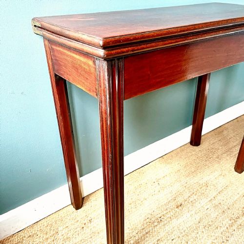 GEORGIAN MAHOGANY TEA TABLE - ADDITIONAL PHOTO 5