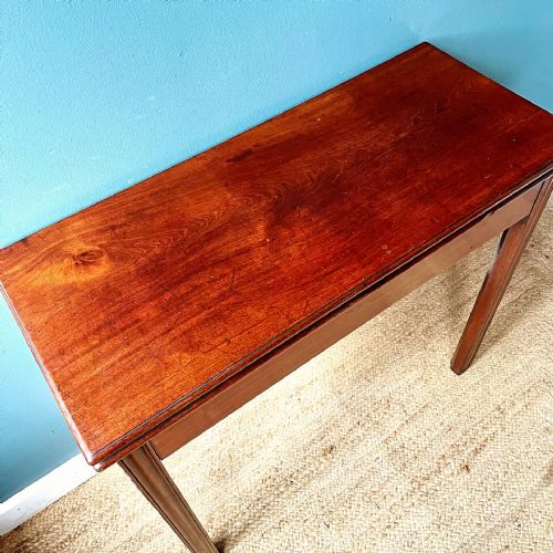 GEORGIAN MAHOGANY TEA TABLE - ADDITIONAL PHOTO 7