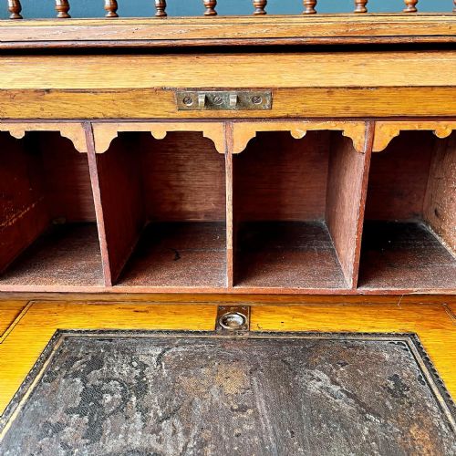 19TH CENTURY OAK ROLLTOP DESK - ADDITIONAL PHOTO 6