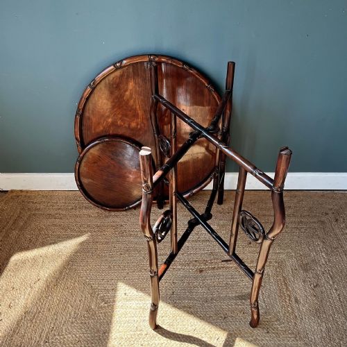 19TH CENTURY CHINESE ROSEWOOD TRAY TABLE - ADDITIONAL PHOTO 4