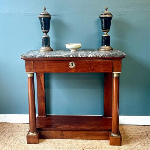 19TH CENTURY FRENCH WALNUT CONSOLE TABLE - ADDITIONAL PHOTO 1