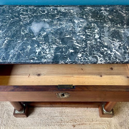 19TH CENTURY FRENCH WALNUT CONSOLE TABLE - ADDITIONAL PHOTO 9