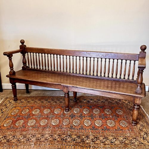 19th century french oak bench - CATEGORY: ANTIQUE FURNITURE - DATED 19TH CENTURY