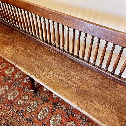 19TH CENTURY FRENCH OAK BENCH - ADDITIONAL PHOTO 1